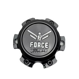 Force Off-Road Gloss Black Wheel Center Cap 026-6X135-X