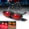 Motorcycle lamp dual Cat Eye Custom License Plate Holder rear