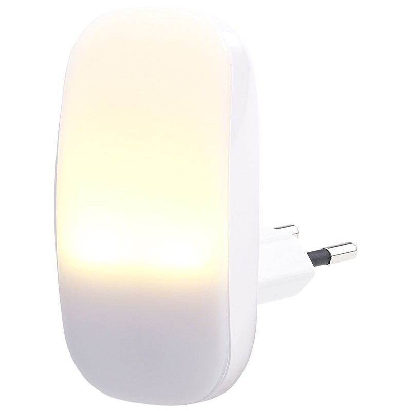 Lunartec Kinderlicht: 2 kompakte LED-Steckdosen-Nachtlichter, Dämmerungssensor, 1 lm, 0,25 W