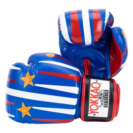 YOKKAO Muay Thai Redgammon Boxing Gloves - Blue - 18oz