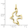 10k Yellow Gold DOVE CHARM (1IN long x 0.6IN wide)