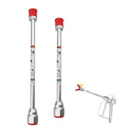 Airless Paint Sprayer Spray Gun Tip Extension Pole Rod Airless Sprayer Gun Spray Painting Wand (16+24inch)