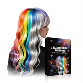 10-Color Hair Chalk Comb Set for Girls – Washable Temporary Hair Dye for Kids, Teens & Adults – Easy Application – Perfect for Birthday, Christmas, Cosplay & Party Gifts