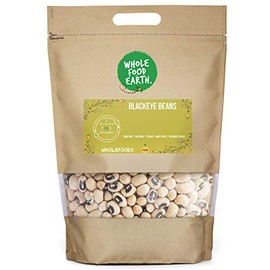 Wholefood Earth Black Eye Beans 500 g | GMO Free | Natural | High Fibre | High Protein