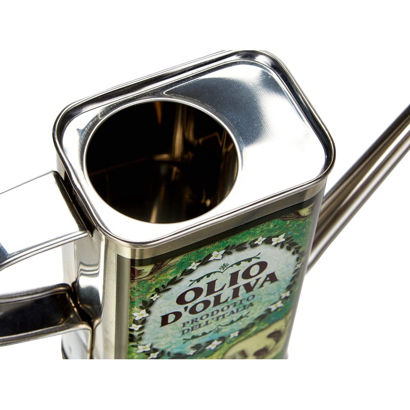 Cilio Oil Can Olive Verde 500 ml Stainless Steel Mediterranean