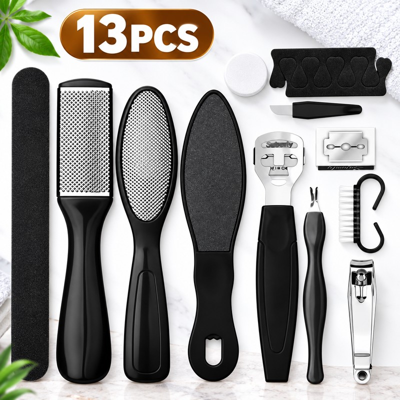 Stainless Steel Toenail Clipper Set for Foot Care – Manual