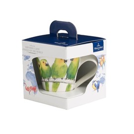 Villeroy und Boch NewWafe Cafè Kaffeebecher (Geschenkkarton), Premium Porzellan, Green,