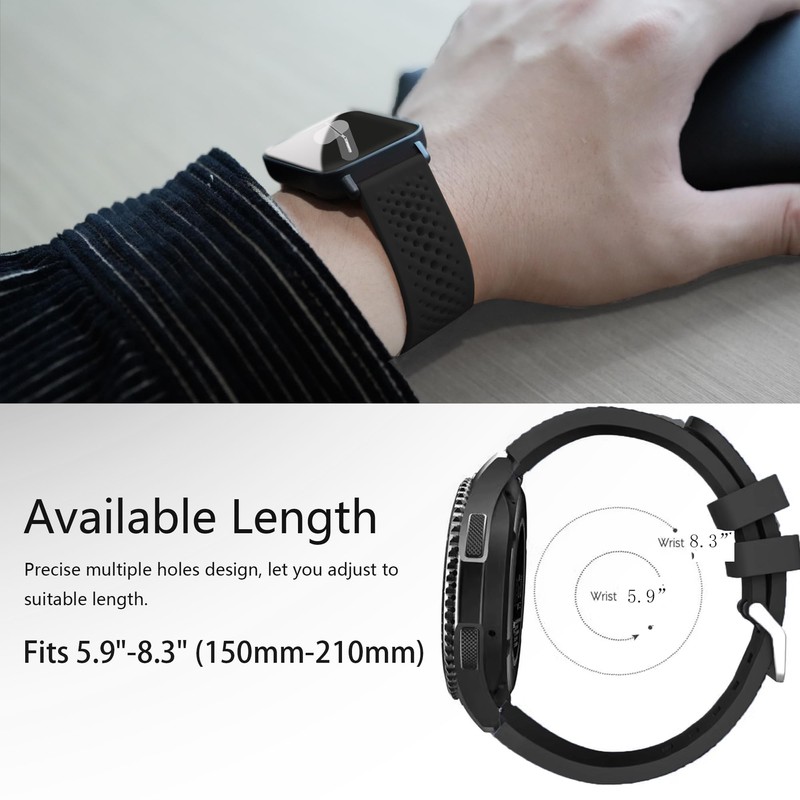 Lamshaw Compatible for Shock Clock 3 Bands, Silicone band with