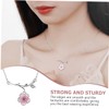NOLITOY Elegant Flower Clavicle Chain Necklace for Women Lightweight Pendant
