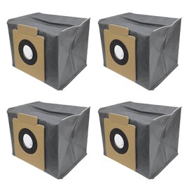 4 Pcs Dust Bags Replacement for eufy X10 Pro Omni / X8 Pro Self-Empty Station Spare Parts, 4-Layer Replcement Bags Accessory
