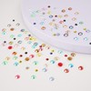 Flatback Resin Rhinestones for Nail Art,10000pcs 2mm Transparent Grass Green