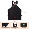 Chef Aprons for Men Women with Pockets, Cotton Canvas Cross