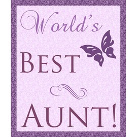 CafePress World's Best Aunt (Butterfly) Throw Blanket Super Soft Fleece Plush Throw Blanket, 60"x50"