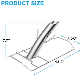 Infusion Turkey Roaster, Stainless Steel Beer Can Chicken Roaster Stand Roasting Rack for Grill, Oven or Smoker