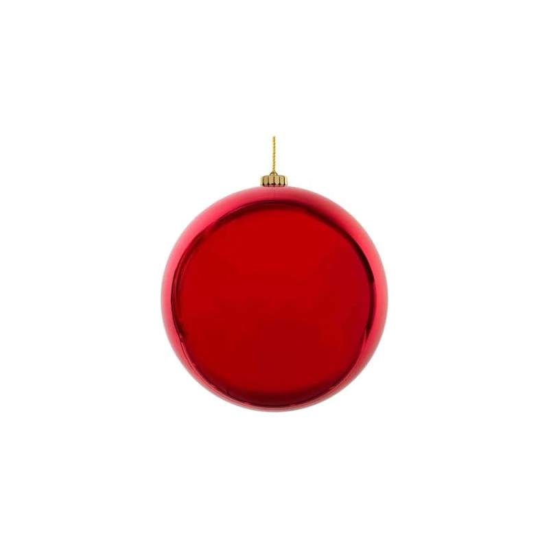 VEPATIM Christmas Baubles XL Plastic Diameter 20 cm Red