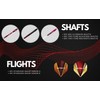 SHOT TAKER CO. EST. 2017 6pc Steel Tip Darts Set