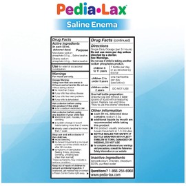 Fleet Fleet Pedia-Lax For Ages 2-11 Years Saline Laxative Enema 2.25 oz. (Quantity of 6)