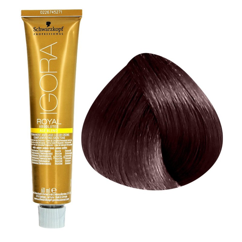 Schwarzkopf IGORA Royal Absolutes Permanent Anti-Age Color Creme 4-80 mittelbraun