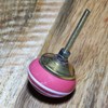 Freak Scene Shabby Chic Ceramic Furniture Knob Red / White