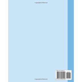  Sketch Journal: Two Tone Light Blue 8x10 - Pages are lightly lined with EXTRA WIDE RIGHT MARGINS for sketching, drawing, and writing