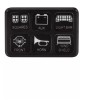 The bully Brand 6 Gang ON/OFF Switch Panel Circuit Control