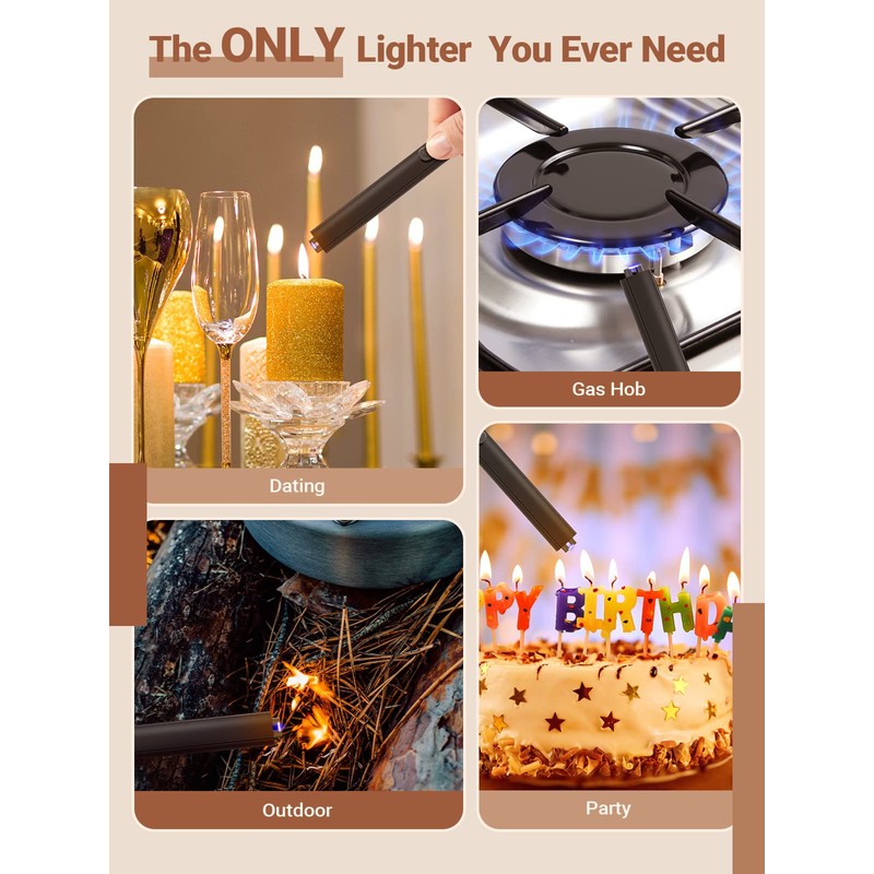 Candle Lighter Stocking Stuffers for Women Men, Electric Candle Lighter