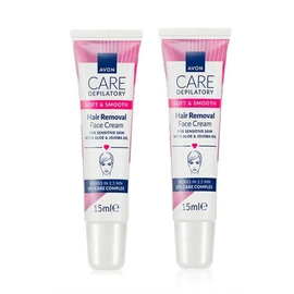 Avon Care Soft & Smooth Face Facial Hair Removal Depilatory Cream 15ml (2)