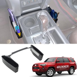 JDMCAR Upgrade Gear Shift Organizer Tray Compatible with Toyota 4Runner Accessories 2010-2022 2023 2024 Car Center Console Shifter Side Tray Storage Box Interior Accessories