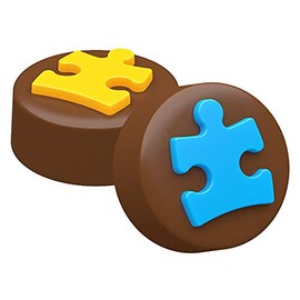 SpinningLeaf Autism Awareness Oreo Cookie Chocolate Candy Mold