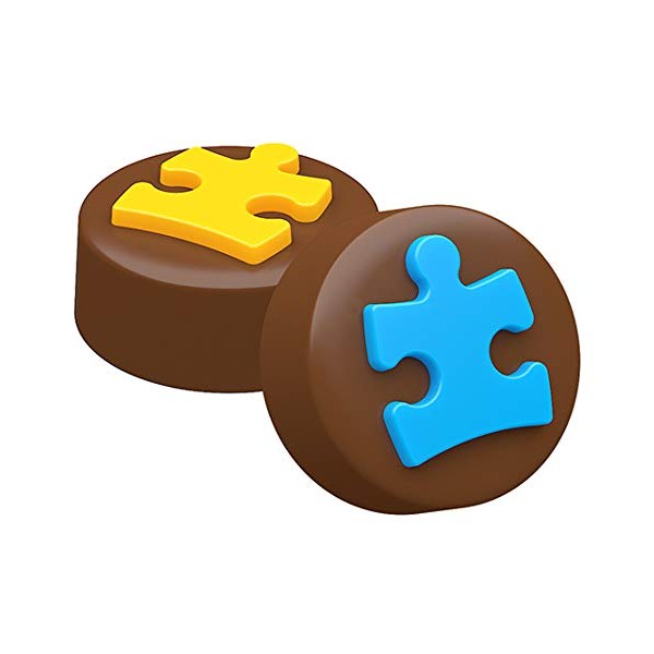 SpinningLeaf Autism Awareness Oreo Cookie Chocolate Candy Mold