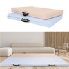 IW Home Training Foldable Exercise Yoga Mat for Living Room Car Camping Smoke Rose