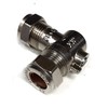 Primaflow 15mm Chrome Angled Isolation Valve