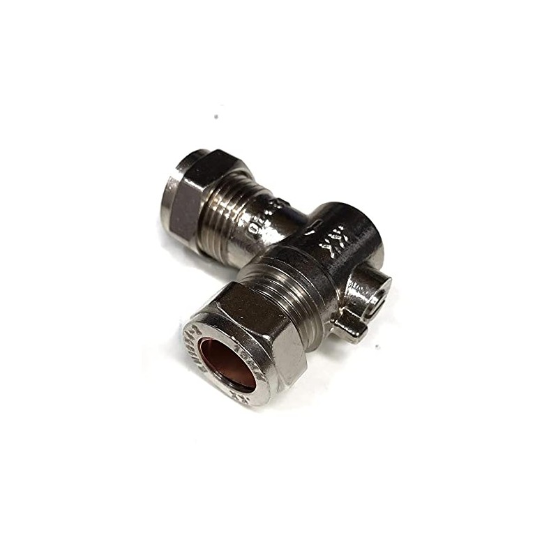 Primaflow 15mm Chrome Angled Isolation Valve
