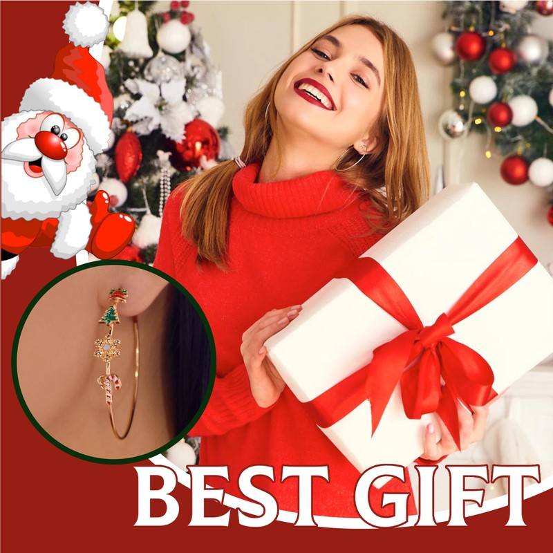 Christmas Earrings for Women Dangle Drop Snowflake Candy Cane Holiday
