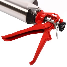 Stainless Steel Mortar Grout Gun, Portable Hand Caulking Gun with 2 Nozzles, Applicator Tool for Tile Joint Filling, Joint Landscaping, Patio Joint Filling