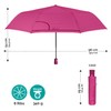PERLETTI Multicoloured Automatic Umbrella for Women with Dots - Pocket