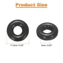 HARFINGTON 14 Pairs Glasses Ear Grip 0.44" Silicone Ring Type Anti-Slip Ear Hook Eyewear Retainer Eyeglass Temple Tips Sleeve Retainer for Glasses Sunglasses Sports Eyeglasses, Black