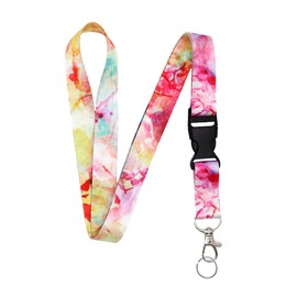 EASTERUP Lanyard for Keys Keychain Lanyard Premium Soft Silky Wide Strapped Beautifully Printed ID Teacher Lanyard with Spring Clip for Women/Men