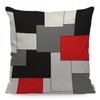 WONDERTIFY Paneling Cushion Cover Geometric Block Decorative Throw Pillow Covers,