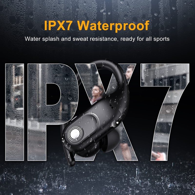 Wireless Earbuds Bluetooth Headphones 130Hrs Playtime with 2500mAh Wireless Charging