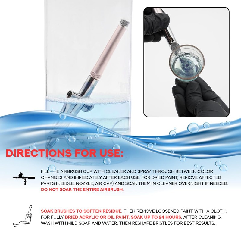 Supreme Trimmer Airbrush Cleaner Solution – 500ML | Fast Acting