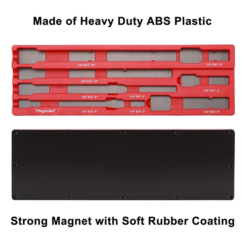 Mayouko Magnetic ABS Socket Extension Organizer, Socket Extension Bar Holder,