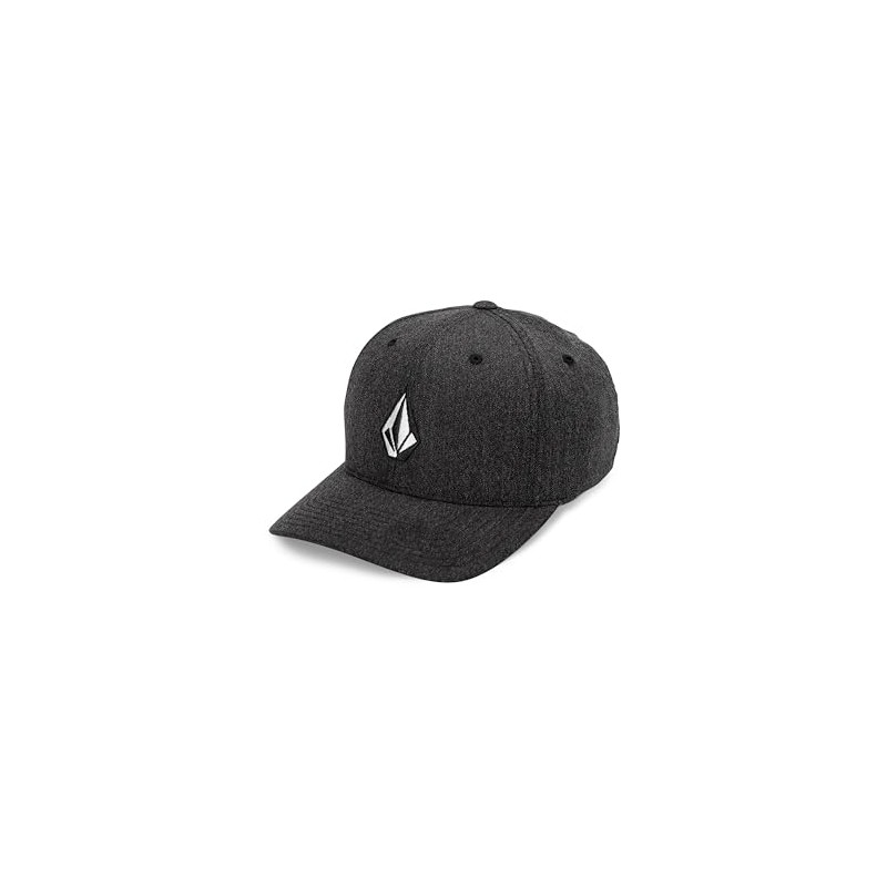 Volcom Men's Full Stone Flexfit Hat, Charcoal Heather