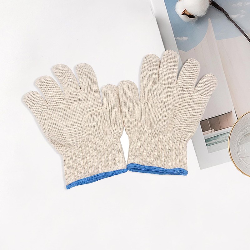 1 Pair Double Layer Cotton Insulation Gloves, Oven Gloves, Heat