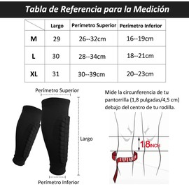Yuogoer Espinilleras de Fútbol y Calcetines Antiderrapantes de Fútbol, Manga de Compresión de Pantorrilla, Espinilleras Fútbol con Almohadilla Anticolisión, Espinilleras Deportivas Fútbol, M