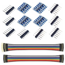 WWZMDiB 4Pcs 4 Channels IIC I2C Logic Level Converter Bi-Directional 5V to 3.3V Buck and 3.3V to 5V Boost for Arduino
