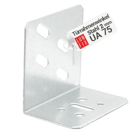 Door Post 80 x 55 x 65 mm Door Angle UA75 Door Connector Galvanised Drywall UA Profile & Plasterboard Wall CW Stop Angle with Adjustment Holes 2 mm Material Thickness
