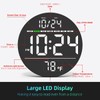Azyh Digital Wall Clock, Wall Clock with Large LED Display,