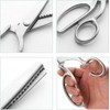Pinking Shears All Stainless Steel Fabric Shears Heavy Duty Serrated