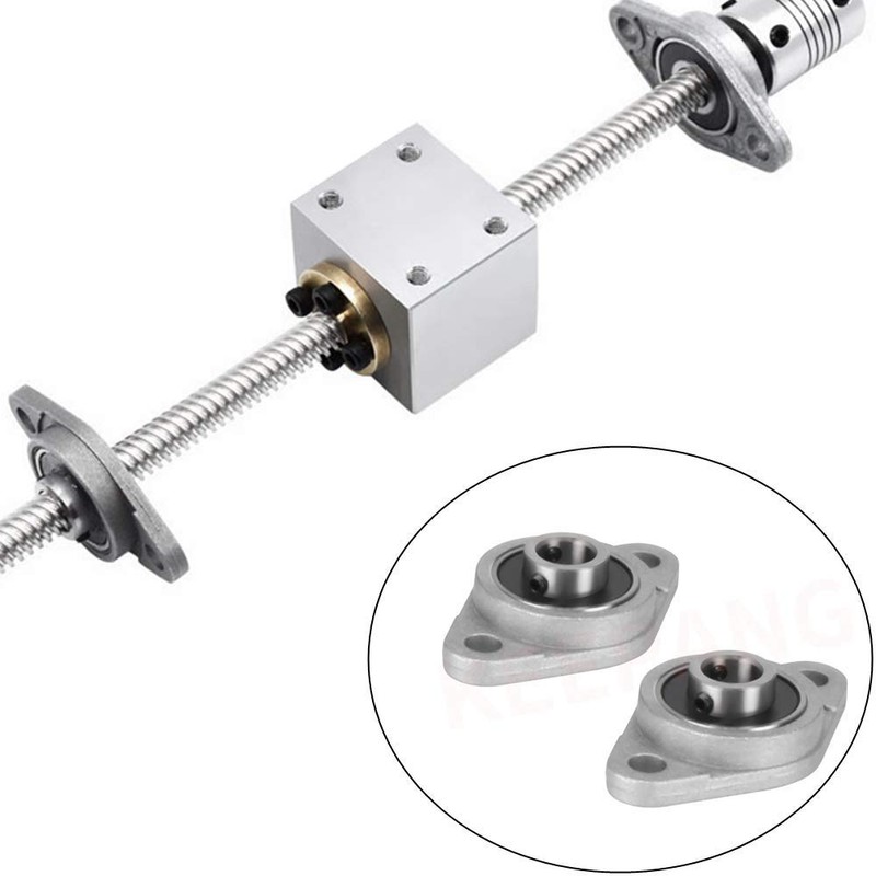 3pcs Flange Ball Bearings KFL08 Mount Bearings Flange Pillow Block